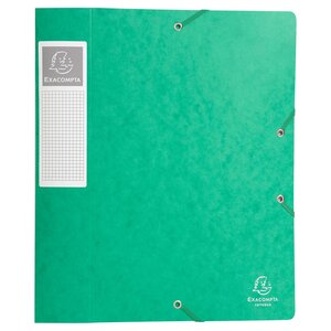 Chemise 3 rabats Exacompta Cartobox dos de 2.5, 4, 5 et 6cm en carte lustrée coloris au choix.