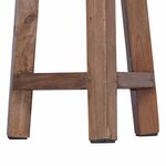 vidaXL Tabouret Naturel 28 x 28 x 50 cm Bois d'Acajou