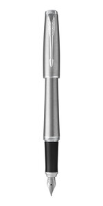 PARKER Urban Stylo plume  Métro métallique  Plume moyenne  encre bleue  Coffret cadeau