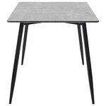 vidaXL Table à manger Gris 160x80x75 cm MDF