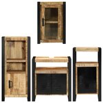 vidaXL Ensemble de mobilier de salle de bain Montage mural 4 Pièces