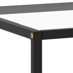 vidaXL Table basse Noir avec verre trempé 120x60x35 cm