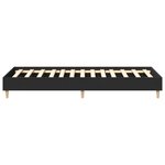 vidaXL Cadre de lit sans matelas noir 90x200 cm bois d'ingénierie