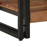 vidaXL Table basse Marron 40 x 40 x 38 cm Bois d'Acacia Massif