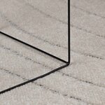 vidaXL Tapis de surface Carré HUARTE Crème 200 x 200 cm Polyester