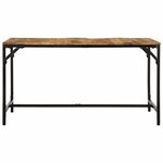 vidaXL Table à manger 140x70x75 cm bois de manguier massif brut