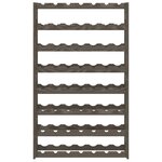 vidaXL Casier à bouteilles pour 56 bouteilles gris bois pin solide
