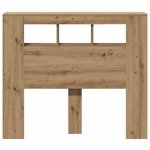 vidaXL Tête de lit à LED chêne artisanal 120x18 5x103 5 cm