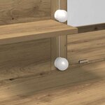 vidaXL Table de Toilette avec tiroir Chêne artisanal 100 x 40 x 130 cm