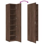 vidaXL Buffet haut chêne marron 40x42 5x185 cm bois d'ingénierie