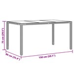 vidaXL Ensemble à manger de jardin 5 Pièces et coussins marron poly rotin