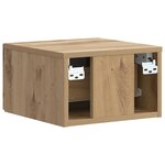 vidaXL Cabinet de chevet mural Chêne artisanal 33 x 34 5 x 20 cm