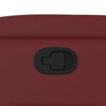 vidaXL Fauteuil inclinable Rouge bordeaux Similicuir
