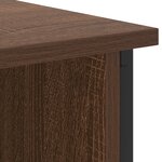 vidaXL Cabinet de chevet Chêne marron 55 x 31 x 76 cm