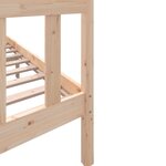 vidaXL Cadre de lit sans matelas bois massif 160x200 cm