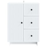 vidaXL Buffet Blanc 66 x 34 5 x 90 cm Bois d'ingénierie
