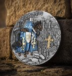 Monnaie JERUSALEM Holy Knights 2 Oz Argent 5 Dollars Niue 2026 (PRÉCOMMANDE)