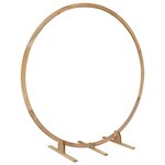 vidaXL Arche de mariage Marron Clair 224 x 80 x 220 cm