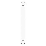 vidaXL Pieds de table à manger en forme de V  2 pièces  blanc  90 x (72-73 3) cm  acier