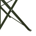 vidaXL Chaise de jardin pliante Pliant 2 Pièces Vert 42 x 46 x 82cm Acier