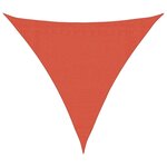 vidaXL Voile d'ombrage 160 g/m² Terre cuite 3x3x3 m PEHD