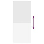 vidaXL Store enrouleur de douche 90x240 cm largeur du tissu 86 cm