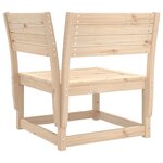 vidaXL Salon de jardin 5 Pièces bois de pin massif