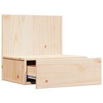 vidaXL Table de chevet Marron 42 x 32 5 x 40 cm Bois massif en pin
