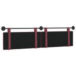 vidaXL Tête de lit suspendue Bordeaux Tissu