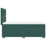 vidaXL Sommier à lattes de lit avec matelas Vert foncé 90x200 cm