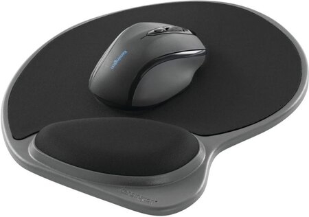 Tapis de souris avec repose poignet kensington foam mouse wristrest (noir)