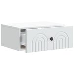 vidaXL Cabinet de chevet mural 2 Pièces Blanc 49 x 34 5 x 20 cm