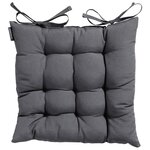 Madison coussin de siège panama 46x46 cm gris