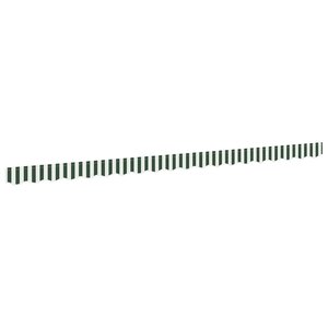 vidaXL Bande de auvent Vert et blanc 4.3 x 0.2 m Toile