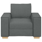 vidaXL Canapé Fauteuil Gris Foncé 60 cm Tissu