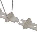 vidaXL Ensemble de 6 pointes à 2 rangées contre oiseaux Plastique 3 m