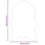 vidaXL Tapis en fausse Tafalla Rose 80 x 120 cm Polyester