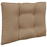vidaXL Coussin de canapé d'extérieur 2 Pièces Taupe Polyester