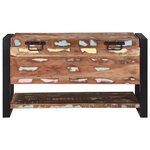 vidaXL Boîte de rangement Multicolore 80x35x45 cm Bois massif récupéré