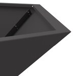 brasero hexagonal vidaXL noir 100x100x28 cm en acier
