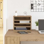 vidaXL Organiseur de bureau chêne artisanal 36 x 26 x 29.5 cm