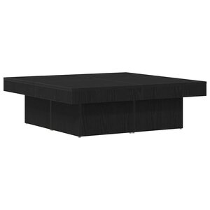 vidaXL Table basse Chêne noir 90 x 90 x 28 cm Bois d'ingénierie