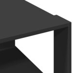 vidaXL Table basse noir 51 5x51 5x30 cm bois d'ingénierie