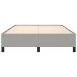 vidaXL Cadre de lit sans matelas gris clair 140x200 cm tissu