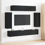 vidaXL Ensemble de meuble TV 6 pièces - Aspect bois ancien en bois reconstitué