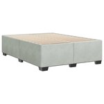vidaXL Cadre de lit sans matelas gris clair 160x200 cm velours