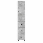 vidaXL Ensemble de Meubles 2 Pièces Gris béton 34 5 x 34 5 x 90 cm