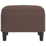 vidaXL Repose-pied Marron 60x50x41 cm Similicuir
