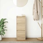 vidaXL Buffet chêne sonoma 29 5x34x76 cm bois d'ingénierie