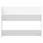 vidaXL Armoire à chaussures murale Blanc 80x18x60 cm Aggloméré